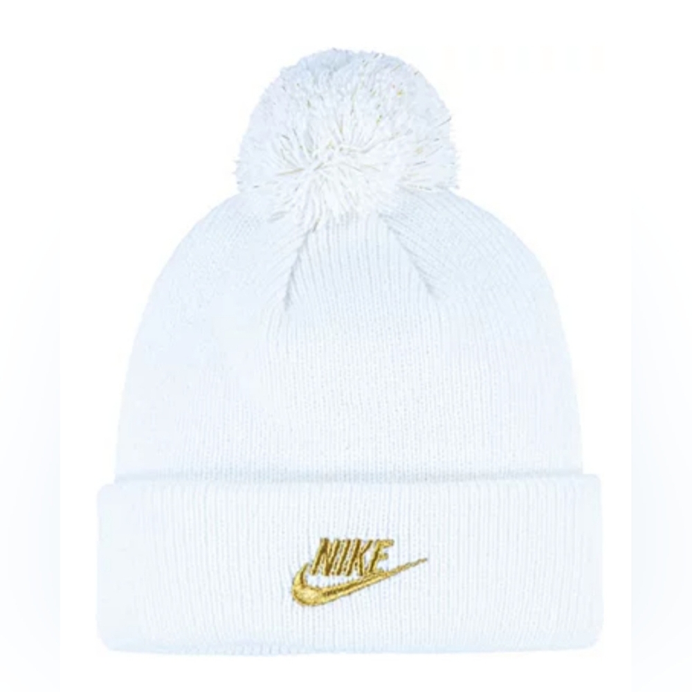 Nike Toddler Futura Lurex Pom Beanie: WHITE: NEW IN PACKAGE: CHILD 4/6X - Picture 1 of 3